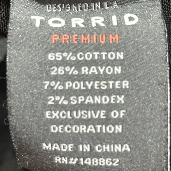 Torrid Bombshell Skinny High Rise Destructed Denim Jeans Size 16R - Picture 7 of 8